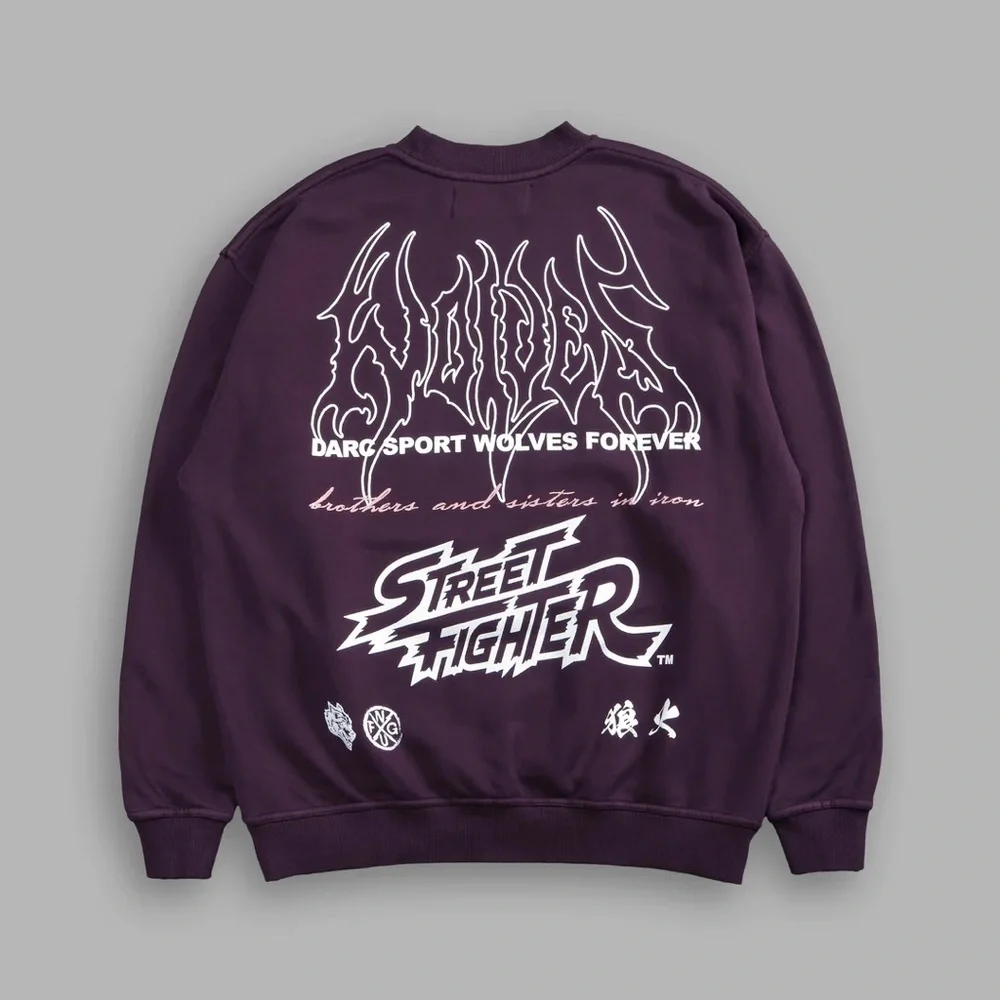 Darc Sport Street Fighter Purple London Crewneck Medium